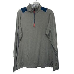 Body Glove 1/4 Zip Shirt Mens Medium Gray Athletic Pullover Activewear